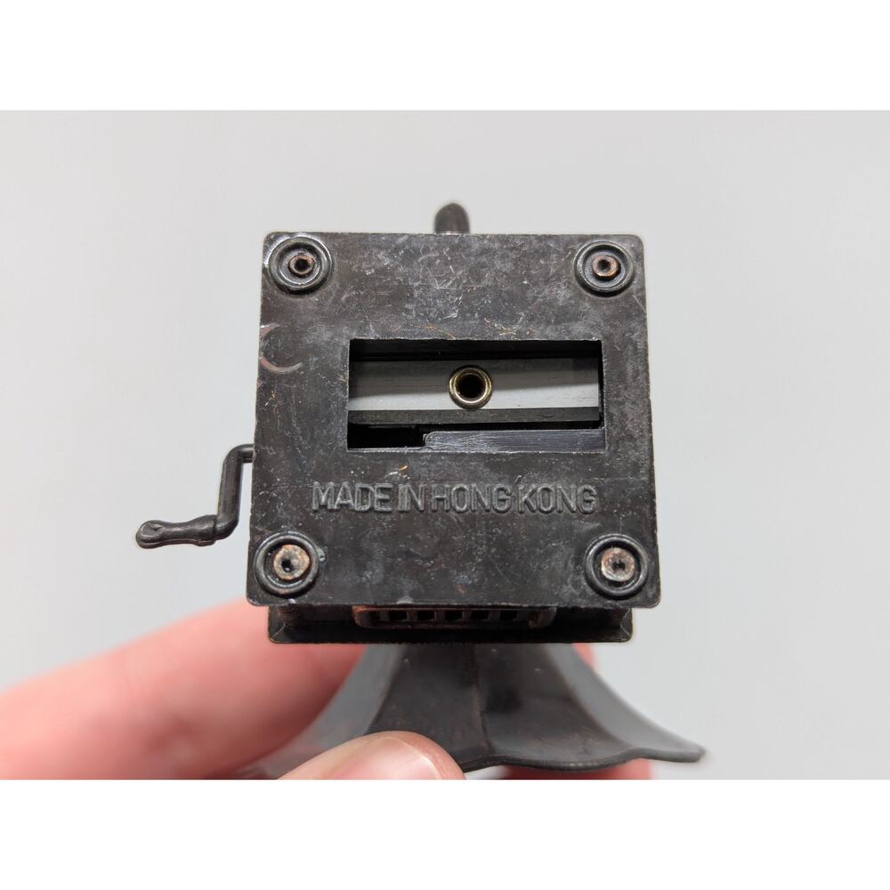 Vintage Diecast Mini Mechanical Phonograph Pencil Sharpener Decoration Hong Kong - Picture 12 of 12